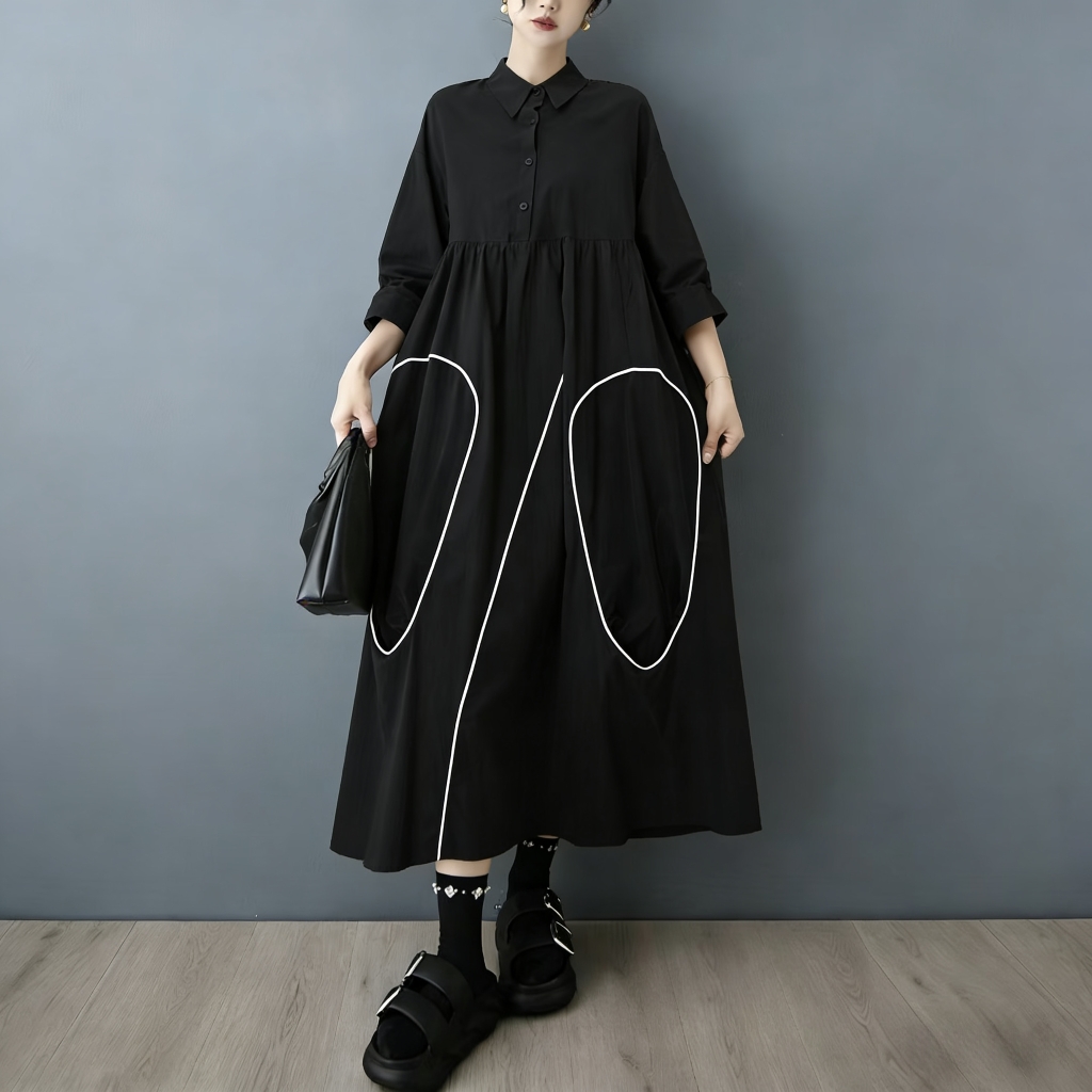 SuperAen Frühling und Herbst N – Korean Style A Line Shirt Dress Bewertung und Preis