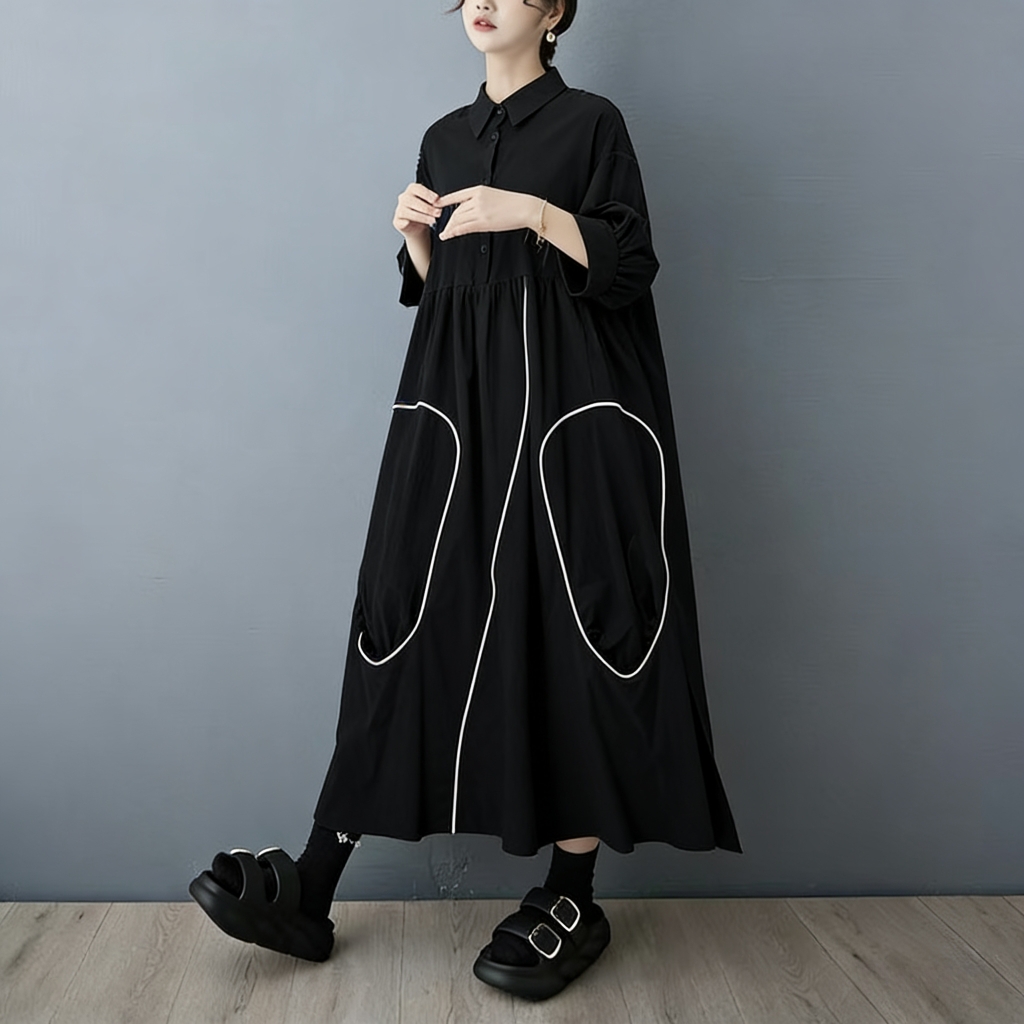 SuperAen Frühling und Herbst N – Korean Style A Line Shirt Dress Bewertung und Preis