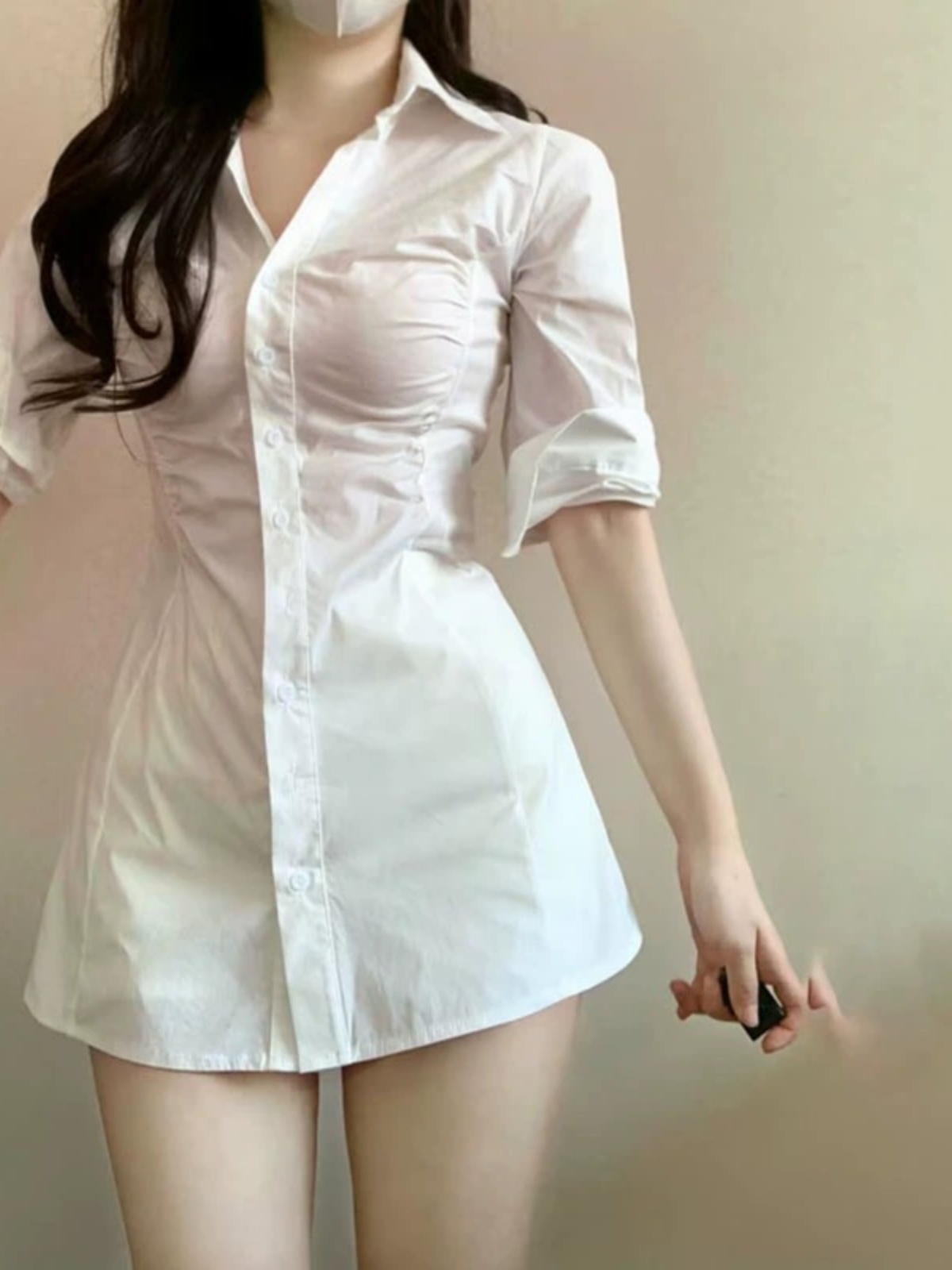 Sexy Plissiertes Tailliertes H – Korean Style A Line Shirt Dress Bewertung und Preis