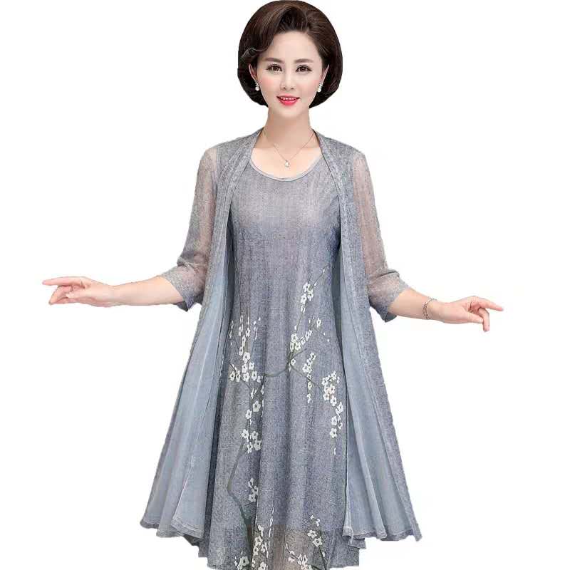 Sommer Baumwolle Leinen 2-teil – French Vintage Floral Midi Dress Bewertung und Preis